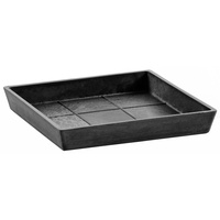 Ecopots Untersetzer quadratisch Dunkelgrau 18 cm