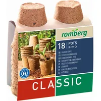 ROMBERG Anzuchttöpfe 8 cm 18 Stück