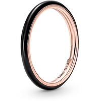 Pandora ME ROSE Ring "Emaille Schwarz" silber 14k rosèvergoldet