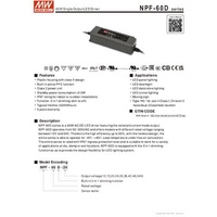 MeanWell Mean Well NPF-60D-15