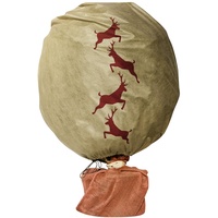 WINDHAGER Wintervlieshaube 1 x 1,1 m, Hirsch-Motiv, Beige
