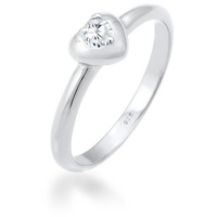 Elli Herz Symbol Verlobung Valentin Zirkonia 925 Silber Ringe
