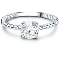 Trilani Ring Sterling Silber Zirkonia in 50 Damen