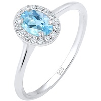 Elli DIAMONDS Verlobungsring Topas Diamant (0.08 ct.) 925 Silber