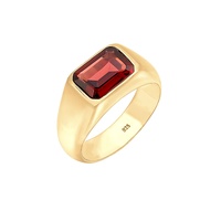 Elli PREMIUM Siegelring Edelstein Trend Statement 925 Silber Ringe
