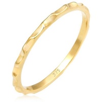 Elli PREMIUM Stacking Facetten Basic Minimal Look 375 Gelbgold