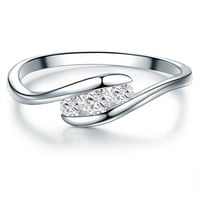 Trilani Ring Sterling Silber Topas in 52 Damen