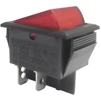 TRU Components 1587524 Wippschalter TC-R13-69B-01 RD 250 V/AC 10