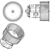 Mahle Innenraumgebläse Ø 133 mm AB 182 000P) für