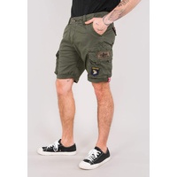 Alpha Industries Crew Patch Kurze Hose Dark Olive 31