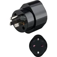 Goobay Netzadapter-Schutzkontaktbuchse US/Japan-Stecker (Typ F, CEE 7/4) > (Typ