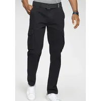 H.I.S. H.I.S Cargohose (Set, 2-tlg., mit abnehmbarem Gürtel) schwarz