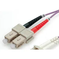 Value LWL-Kabel 50/125μm OM4, LC/SC, violett, 0,5 m
