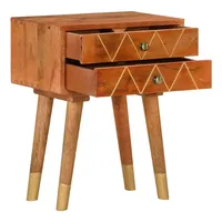 VidaXL Nachttisch 43×30×58 cm Massivholz Mango