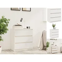 VidaXL Nachttisch Weiß 60x36x64 cm Massivholz
