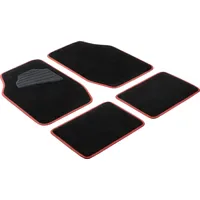 Walser Universal Fußmatten Matrix Komplett-Set schwarz rot