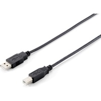 Equip USB-Kabel USB-A Stecker, USB-B Stecker 1.00m Schwarz