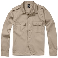 Brandit Textil Us Langarmhemd Beige 5XL