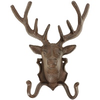 Dehner Gusseisen-Hirsch mit Haken Braun