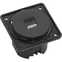 Berker USB Ladesteckdose USB-A, USB-C anthrazit