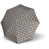 Knirps T.200 Duomatic Taschenschirm 28 cm Dot Art Taupe