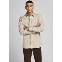 JACK & JONES Sheridan Langarmhemd Crockery / Slim Fit