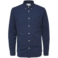 Selected Regrick Oxford Flex Langarmhemd - Moonlit Ocean -