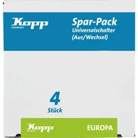 Kopp Einsatz Wechselschalter Europa Arktis-Weiß, Matt 617613086 1 St.