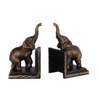 Moritz Design 2er Set Gußeisen Buchstützen Elefant Elephant 8