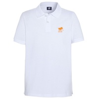 Polo Sylt Poloshirt mit Label-Stitching WEISS 134/140