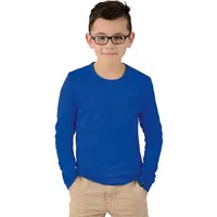 TRIGEMA Jungen 302501 Langarmshirt, Blau (Royal 049), 104