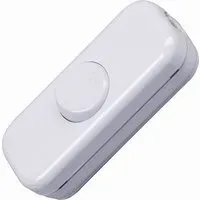 Kopp Schnurzwischenschalter, 2-polig, 250 V, 10 A, weiß, 193601084