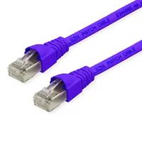 Telegärtner Patchkabel S/FTP Kat.6A, LSOH, Lila Flammwidrig, mit Rastnasenschutz,