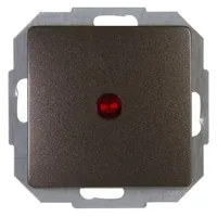 Heinrich Kopp Kopp Paris Kontrollschalter, IP 20, palisander-braun, 250V~,