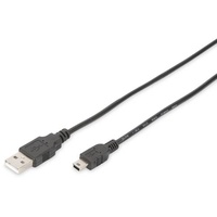 Digitus Mini USB 2.0 Anschlusskabel 1,8m Typ A -
