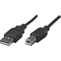 Manhattan USB 2.0 USB-A Stecker, USB-B Stecker 0.50m Schwarz