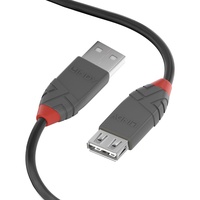 LINDY USB 2.0 Verlängerung Typ A/anthra Line m/F 0.2m