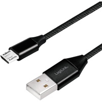 Logilink USB 2.0 Anschlusskabel, USB (Typ A) zu Micro-USB