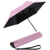 Knirps US.050 Ultra Light Slim Manual mit UV-Schutz Rosa-Schwarz