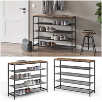 Vicco Schuhbank Fyrk, 100x80cm 5 Ebenen Schuhablage