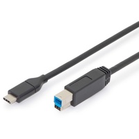 Digitus USB Type-C Anschlusskabel Type-C auf B