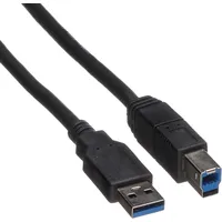 Roline USB 3.2 Gen 1 Kabel, Typ A-B, schwarz,