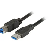 EFB-Elektronik USB-Verbindungskabel A-B 1,8m USB 3.0 schwarz K5236.1,8