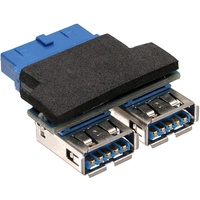 InLine USB 3.0 Adapter, 2x Buchse A auf Pfostenanschluss
