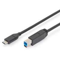 Digitus USB Typ-C Verbindungskabel, Typ C auf B St/St,
