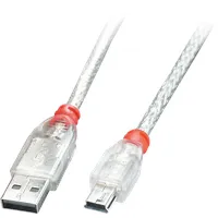 LINDY USB-Kabel USB 2.0 USB-A Stecker, USB-Mini-B Stecker 0.20m