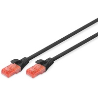 Digitus Patchkabel, Cat6, U/UTP, RJ-45/RJ-45, 0.5m, schwarz (DK-1612-005/BL)