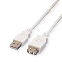 Value USB 2.0 USB-A Stecker, USB-A Buchse 3.00m Weiß