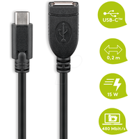 Goobay 55470 USB Kabel 0,2 m USB C USB