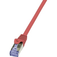 Logilink Netzwerkkabel, Patchkabel CAT 6a S/FTP 3.00 m Rot